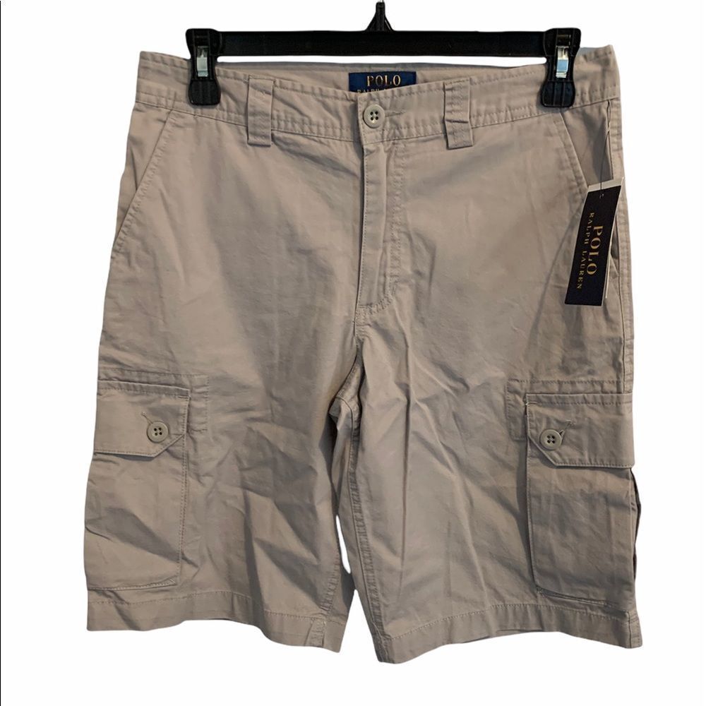Polo Ralph Lauren Bomber short for kids in gray color. NWT